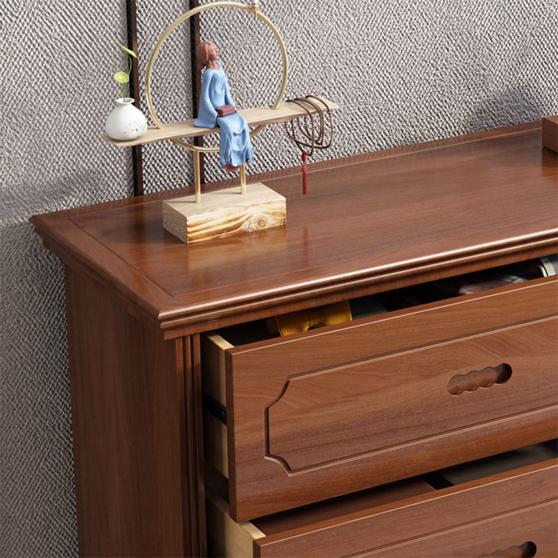 Mid-Century Chest Modern Solid Wood 6 - Drawer Standard Accent Chest