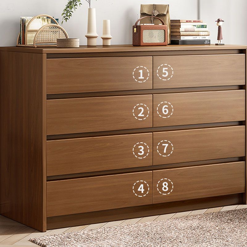 Contemporary Chest Dresser Wooden Storage Chest with Soft-Close Drawers