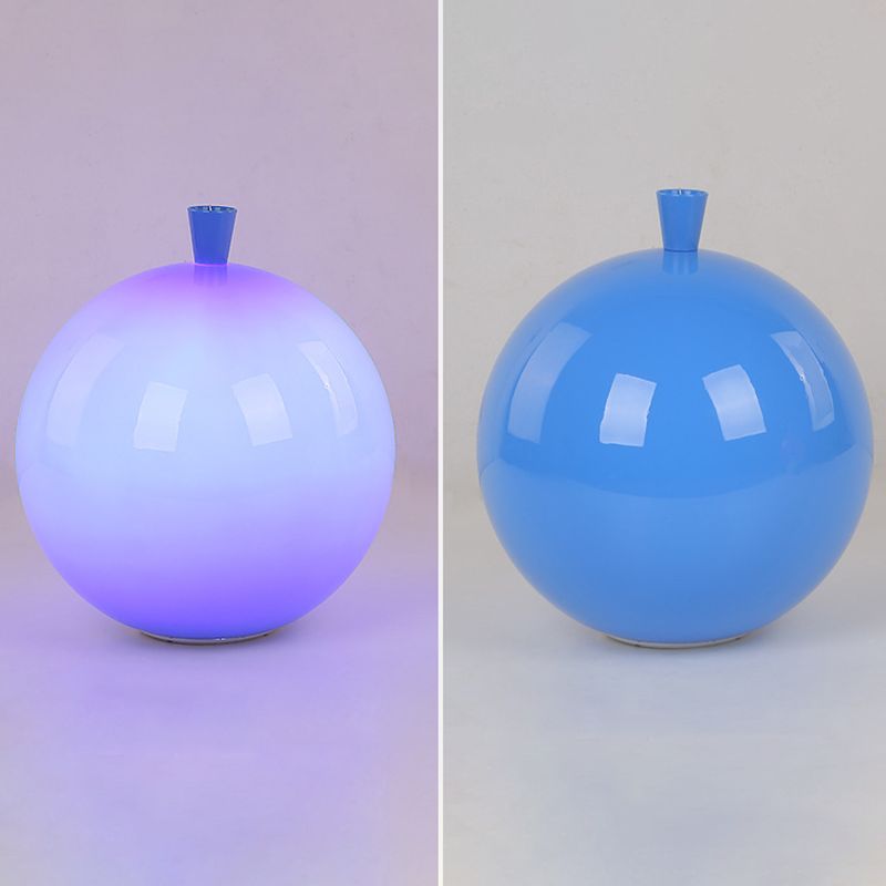 Balloon Kindergarten Flush Mounted Light Acrylic 1-Light Macaron Ceiling Light with Pull Cord