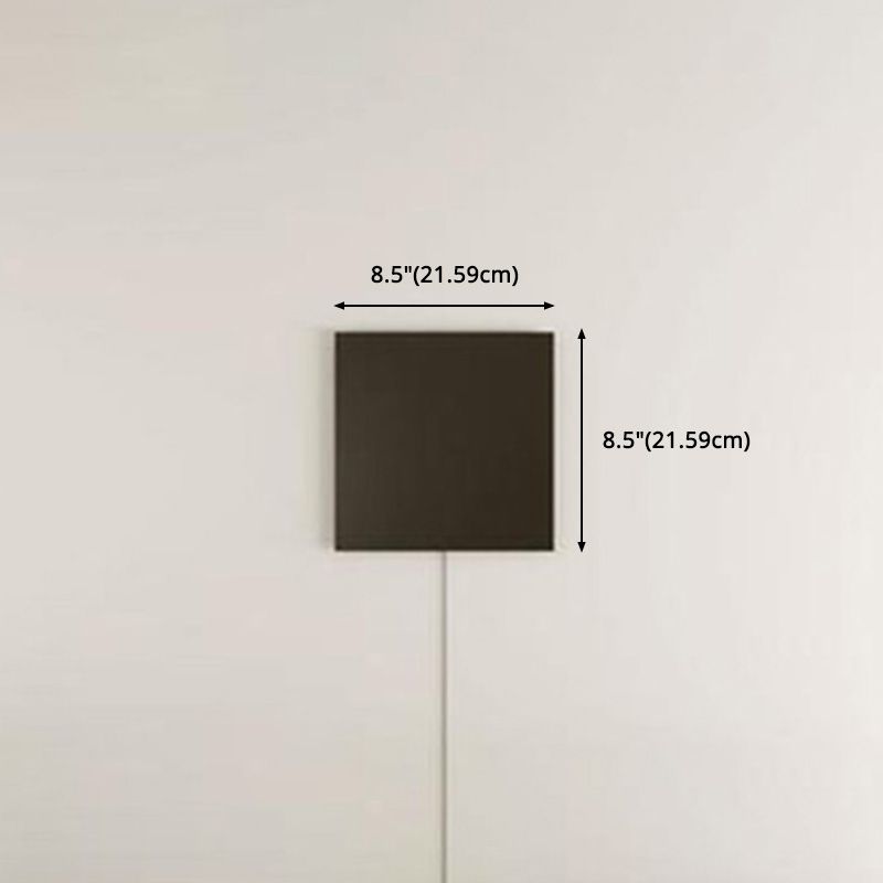 Accesorio de pared de la sala de estar cuadrado RGB Luz de pared minimalista Splock en negro