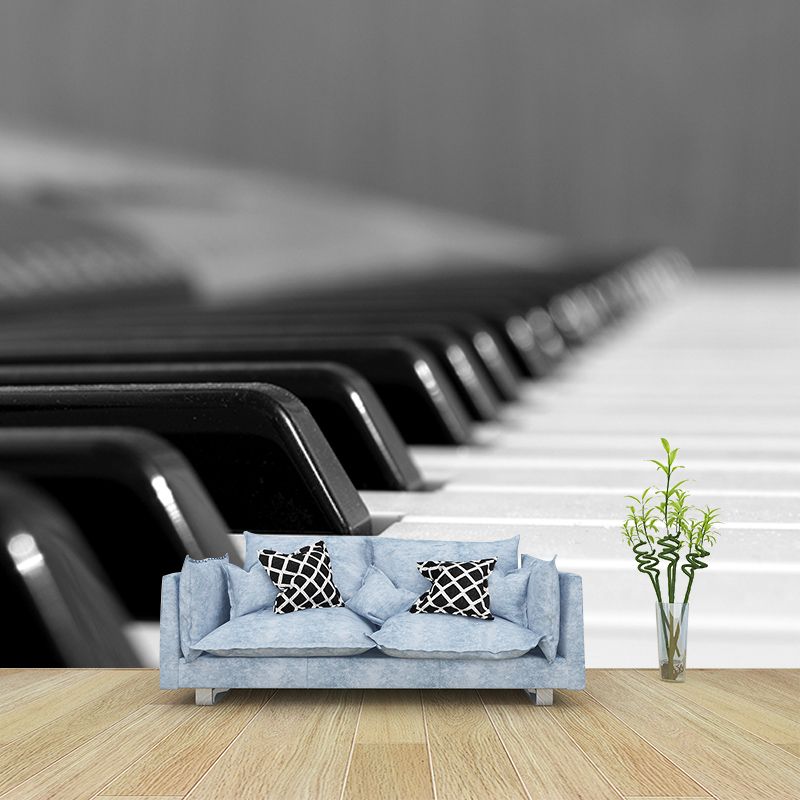 Piano Mural Horizontal Photography Decorative Environment Friendly for Home Decor