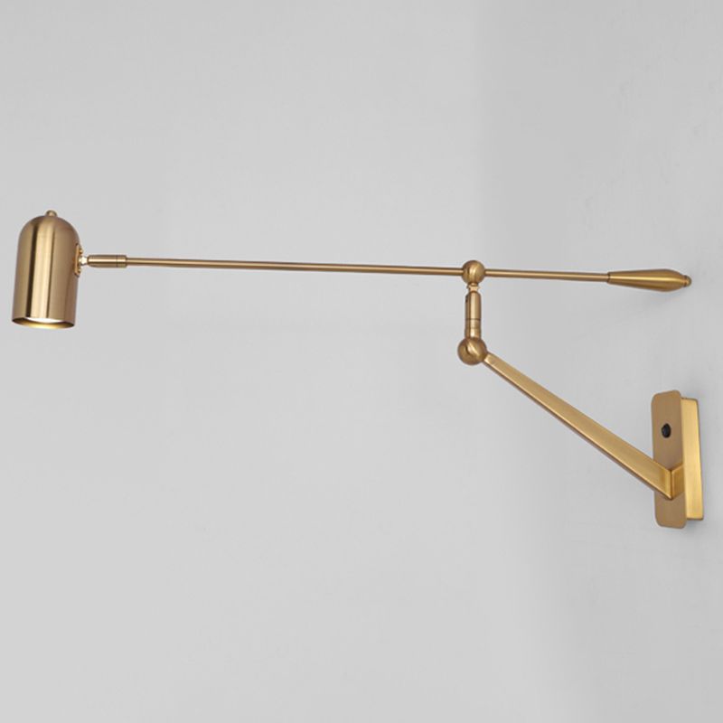 Moderner Stil Verstellbarer geometrische Wandlampe Metall 1 Leichte Wandmontagelampen