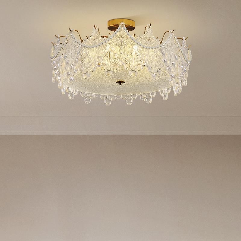 Creative Ceiling Light Contemporary Glass Flush Mount Light Fixture for Sitting Room