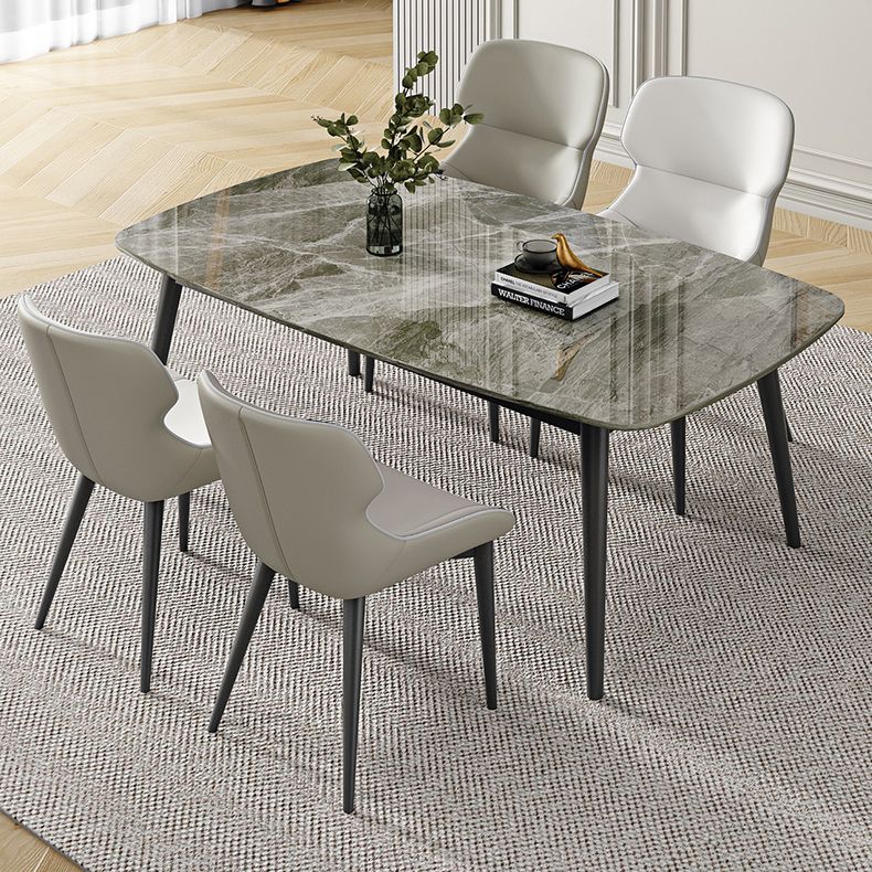 Sintered Stone Dining Table Industrial Dining Room Table for Kitchen