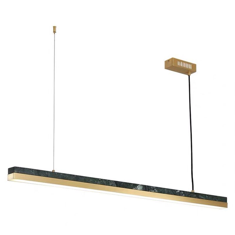 Luces colgantes de cocina grandes lineales Luz de la isla moderna acrílica para restaurante