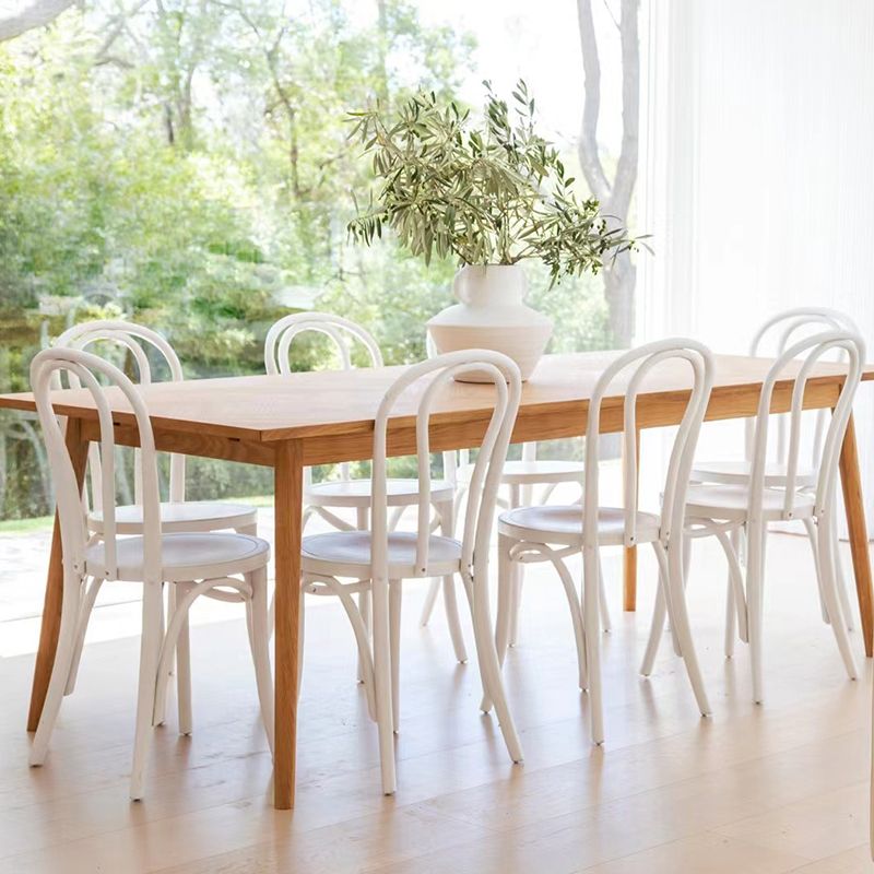 Solid Wood Side Chair Windsor Back Dining Chair for Living Room