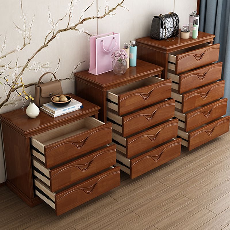 Traditional Storage Chest Dresser Solid Wood Storage Chest with 3/4/5 Drawers