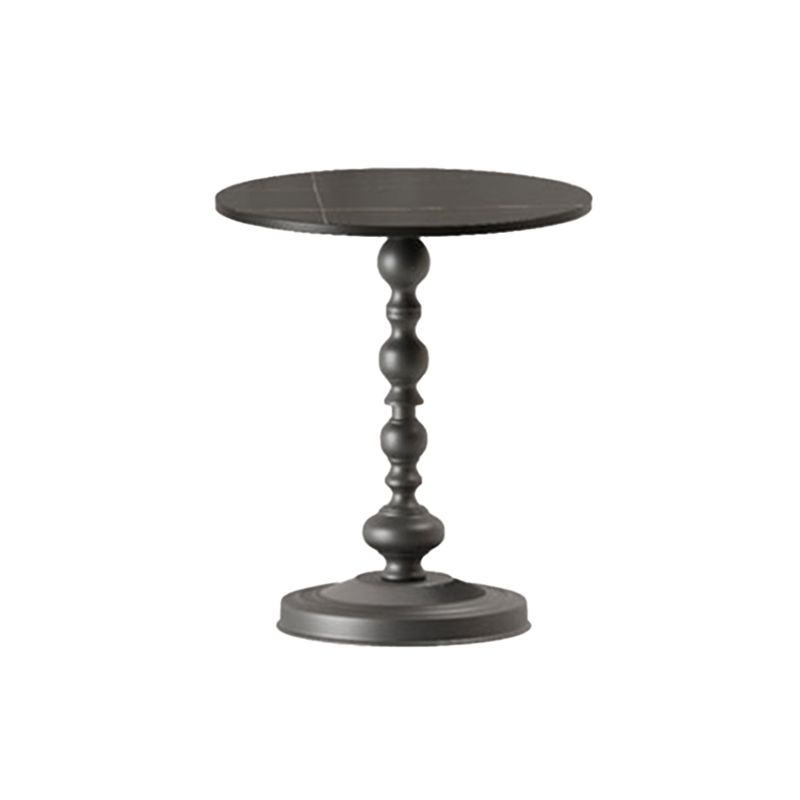 Modern Round Side End Table Pedestal Corner Table for Living Room