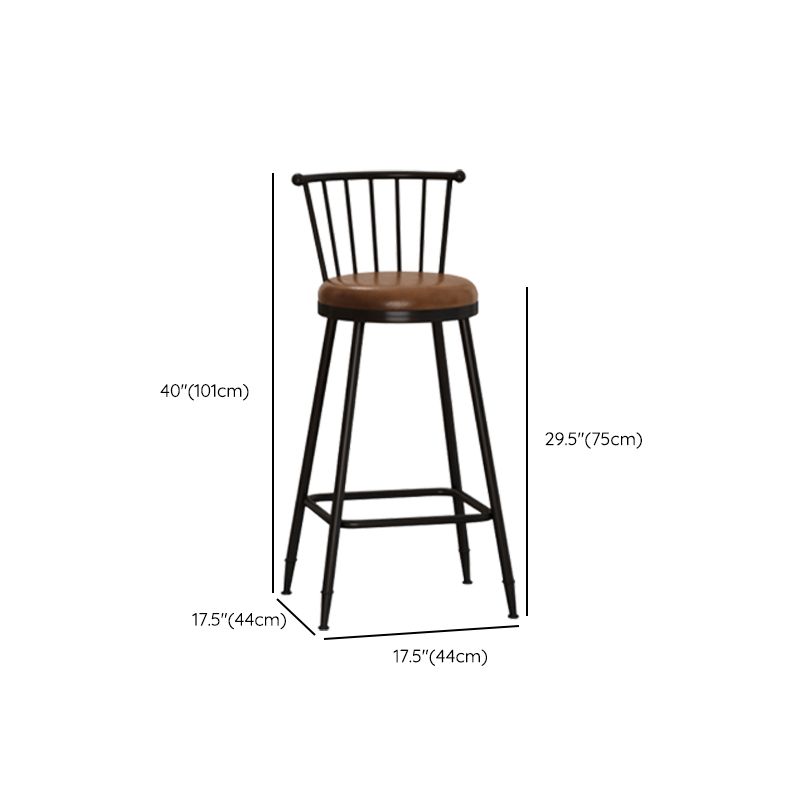 Armless Counter Height Stools with Footrest, Contemporary for Bristol