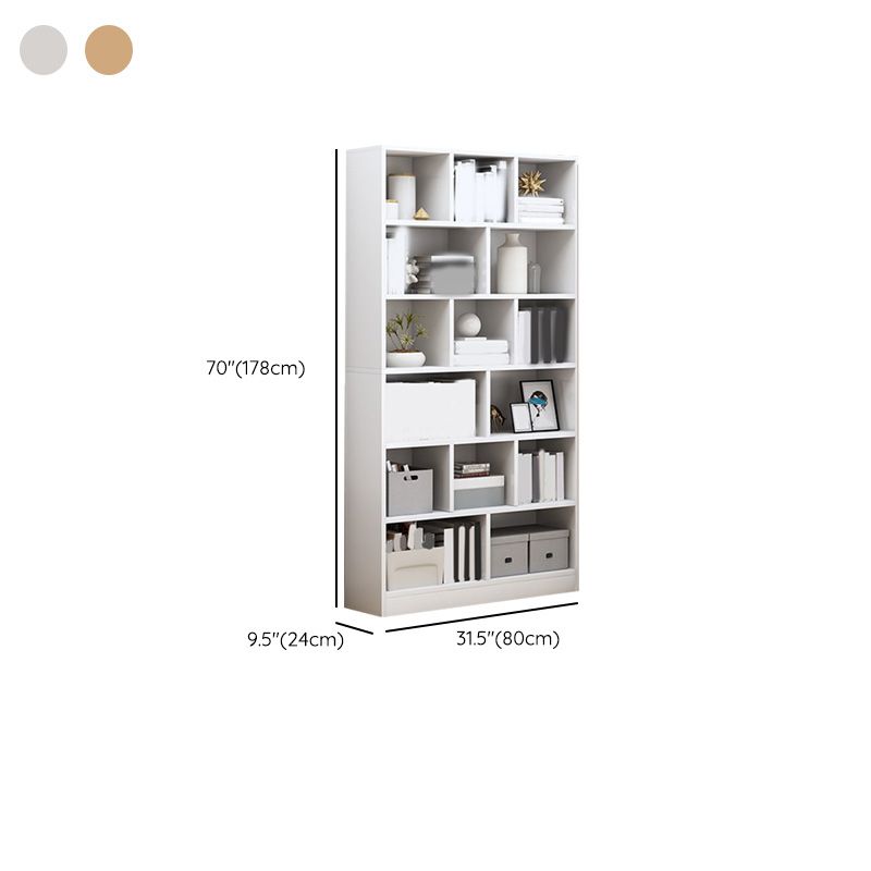 Contemporary Accent Cabinet with Wooden Shelves Rectangle Cabinet
