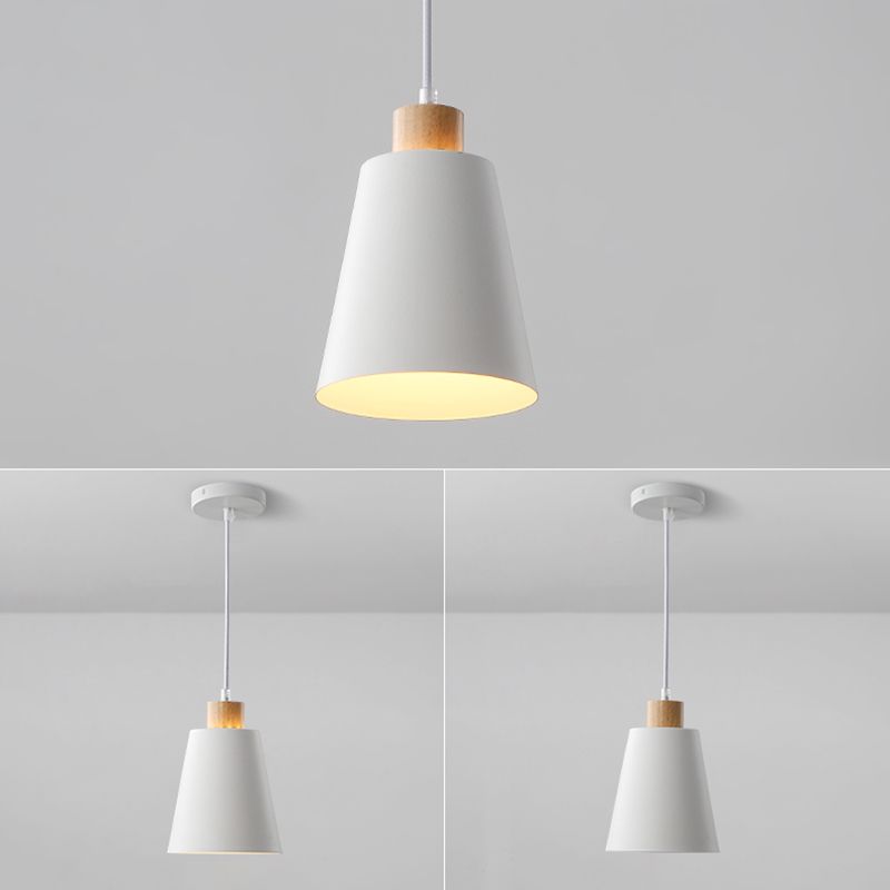 Multi Light Barrel suspendu pendant moderne Metal Metal Sanging Lighting pour le salon