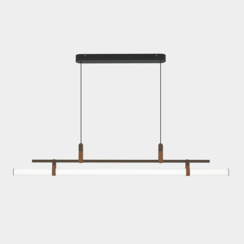 Modern Style Linear Shape Island Light Metal 1 Light Pendant Light
