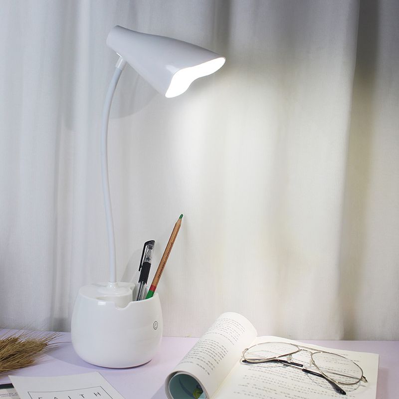 Auf Augenhöhe flexibler Schwangerschung Desk Light Stifthalter Design LED USB-Ladung Lesen Sie Licht in Blau/Rosa/Weiß/Gelb