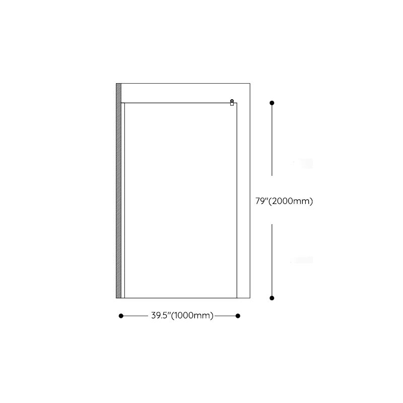 Tempered Glass Transparent Alcove Shower Enclosure with Header