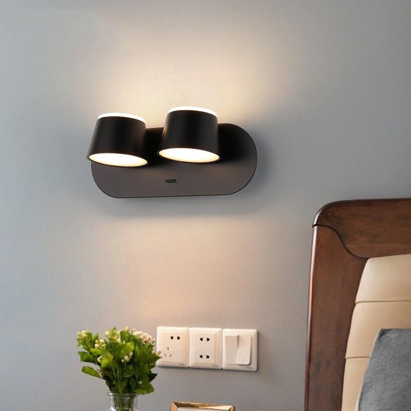 Moderne verstellbare Wandleuchten rotatierbarer LED -Lichtraum Innenleuchtung