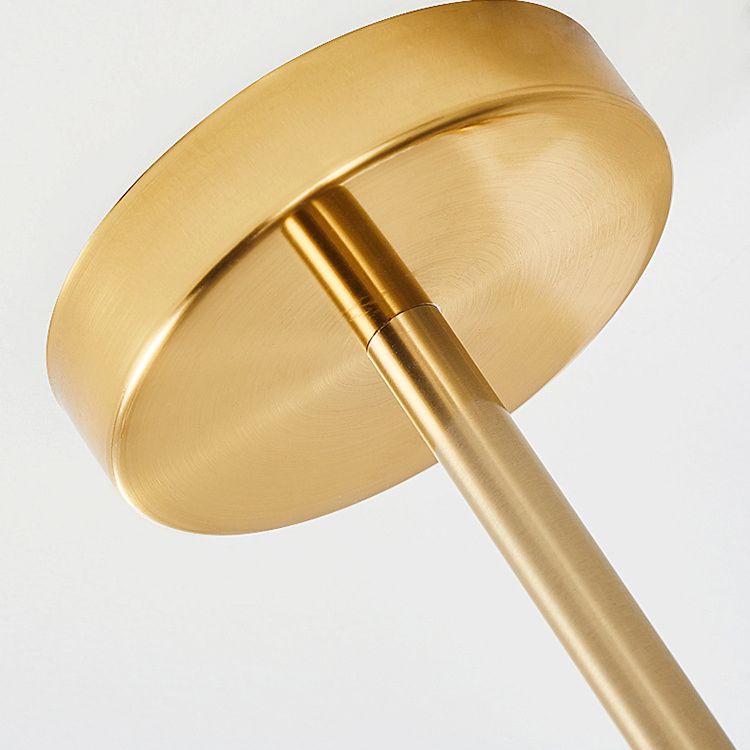 Metal Sputnik Candelier Minimalista Ligera Led con luz acrílica de cuentas