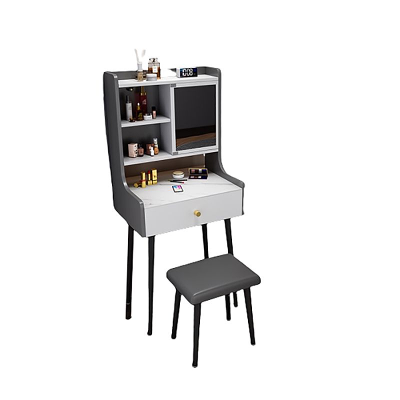 Makeup Table with 1 Drawers and Mirror 17.12" Wide Vanity Tables