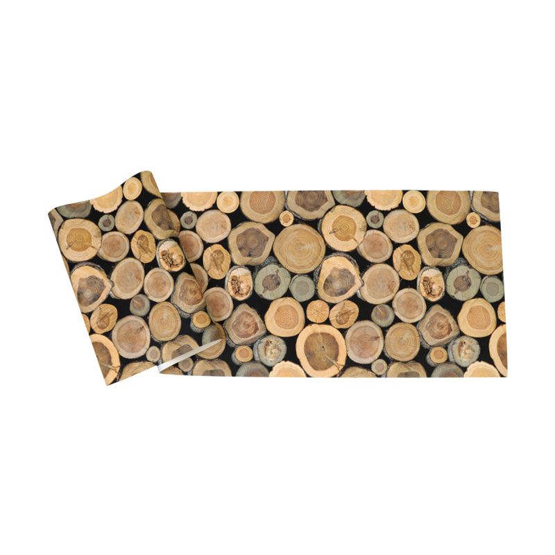 Rouleau de papier peint en bois pour décoration de café, couleur naturelle, 33 pieds x 20,5 pouces