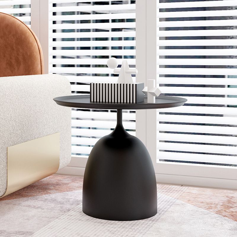 Minimalist Metal Side End Table Mid-Century Pedestal Side End Table
