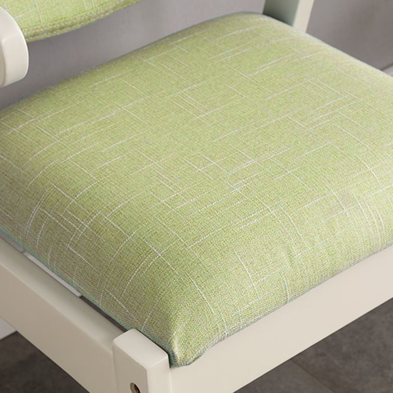 Solid Wood Dining Chair Modern Style Open Back Arm Chair for Dining Room