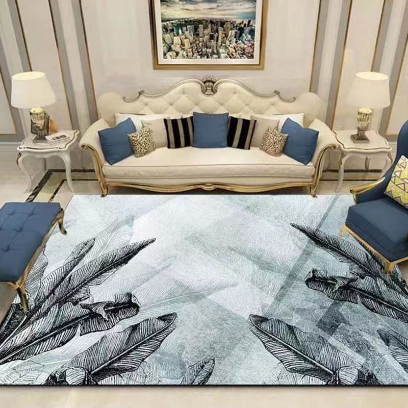 Modern bloemen Patroon Tapijten Polyester binnen Tapijt niet-slip achterste ruggebied Tapijt voor woonkamer