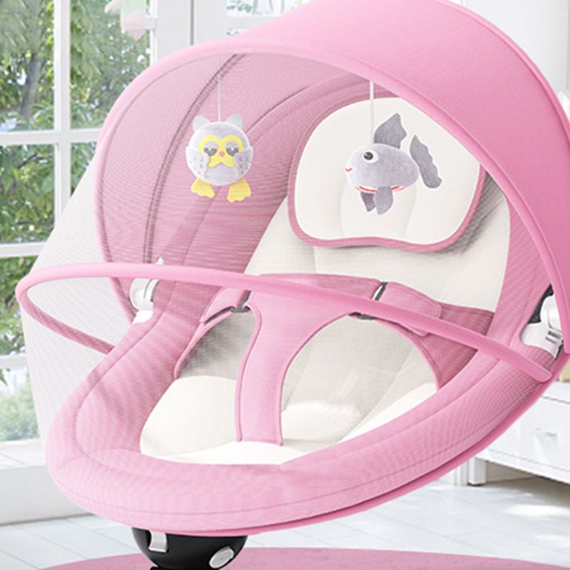 Modern Rocking Electric Crib Cradle Height Adjustable with Canopy