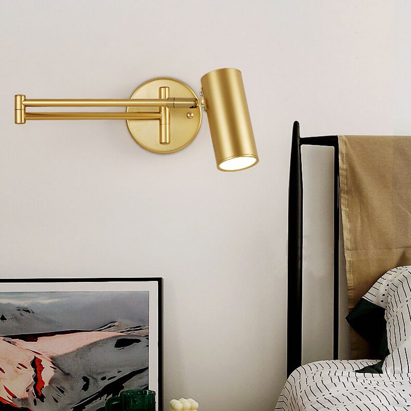 Modernas apliques del brazo oscilante de la pared de metal 1 lámpara de apliques de luz