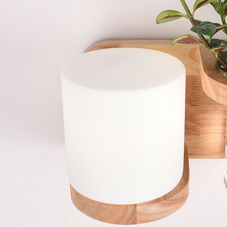 Holzwandleuchte ohne Pflanzen moderne Wandleuchte für das Wohnzimmer