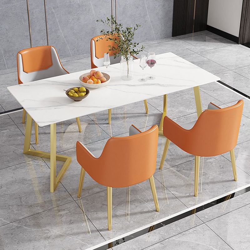 Rectangle Stone Dining Room Table Traditional Luxury Dinner Room Kitchen Table