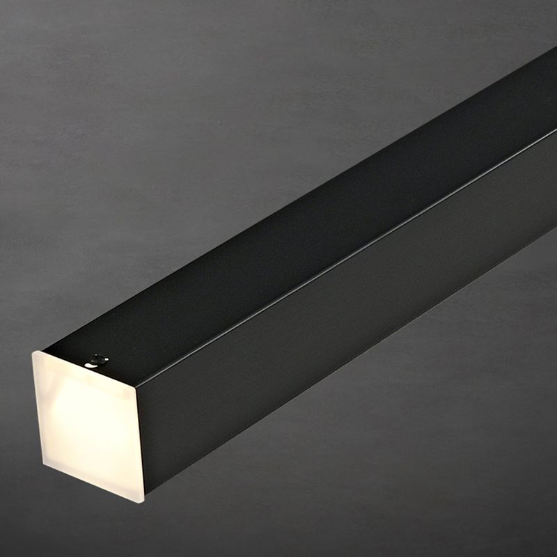 Lámparas lineales de lámparas de luz de cobre de estilo simple lámparas colgantes de restaurantes lineales de 1 luces