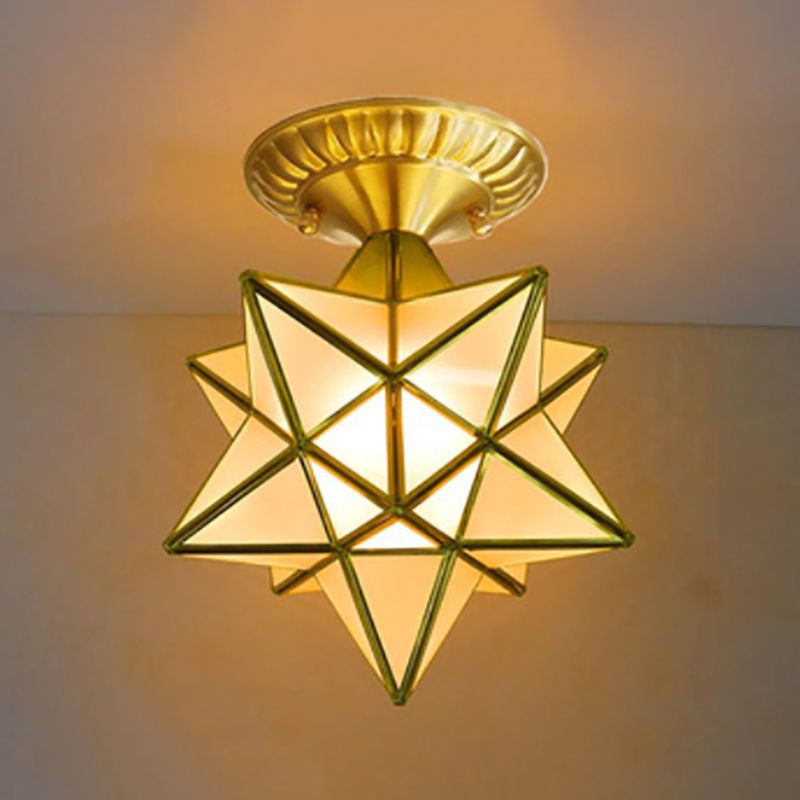Star Shape Flush Mount Light Fixtures 1 Light Flush Mount Ceiling Light