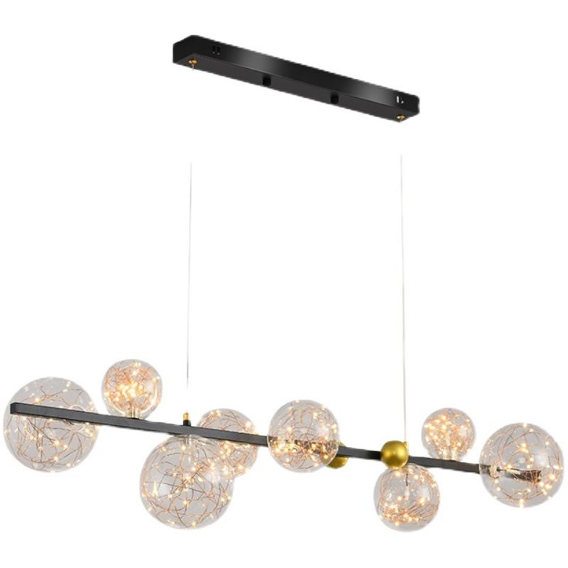 Modern Dining Pendant Lamp Fixture Kitchen Dining Room Glass Shade Hanging Light