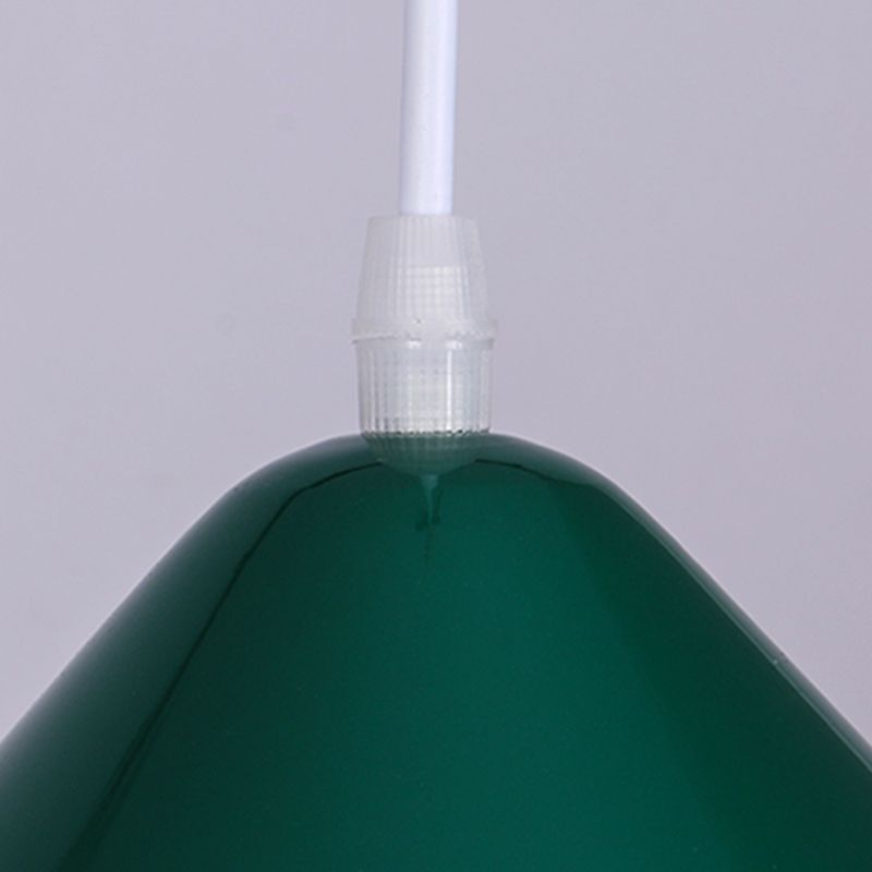 1-Licht-Speisesaal Anhänger Makkaron mehrfarbiger Hanglicht mit konischem Metallschatten