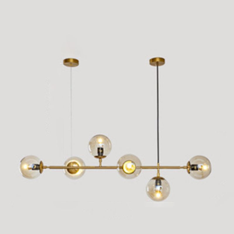 Modern Style Island Light Glass Hanging Light for Dining Room