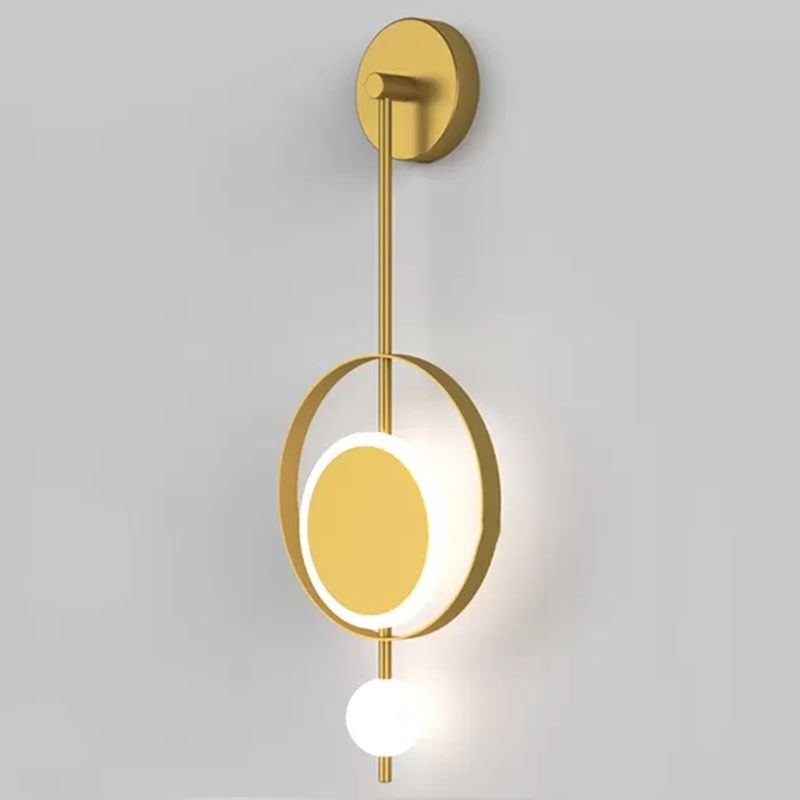 Verstellbares Licht 1 leichte kreisförmige Wandleuchter nordischer Luxusstil Metallleuchten
