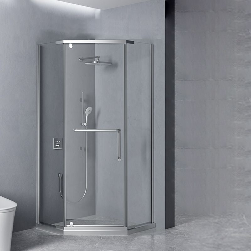 Aluminum Alloy Tempered Glass Shower Door Simple Shower Screen