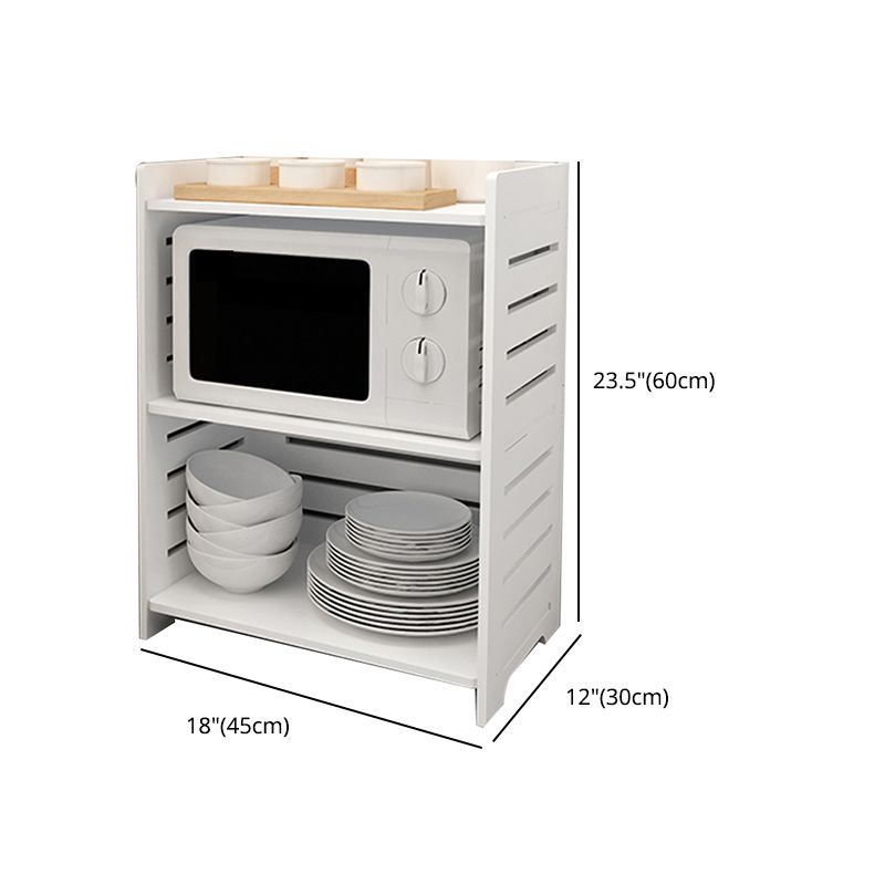 11.81"W Bookcase Contemporary Style Pure White Bookshelf for Home Office