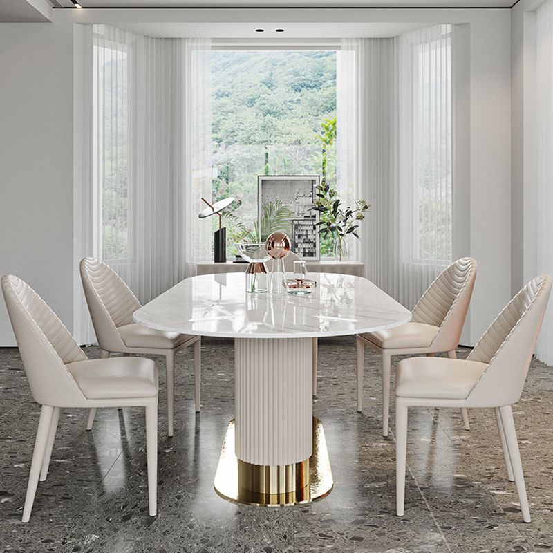 Modern Dining Sintered Stone Table Dining Oval Table for Home