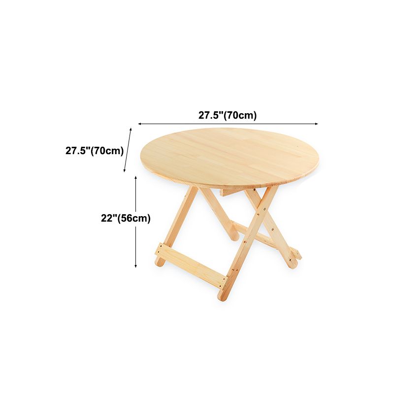 Contemporary Dining Room Wood Table Natural Pine Folding Table