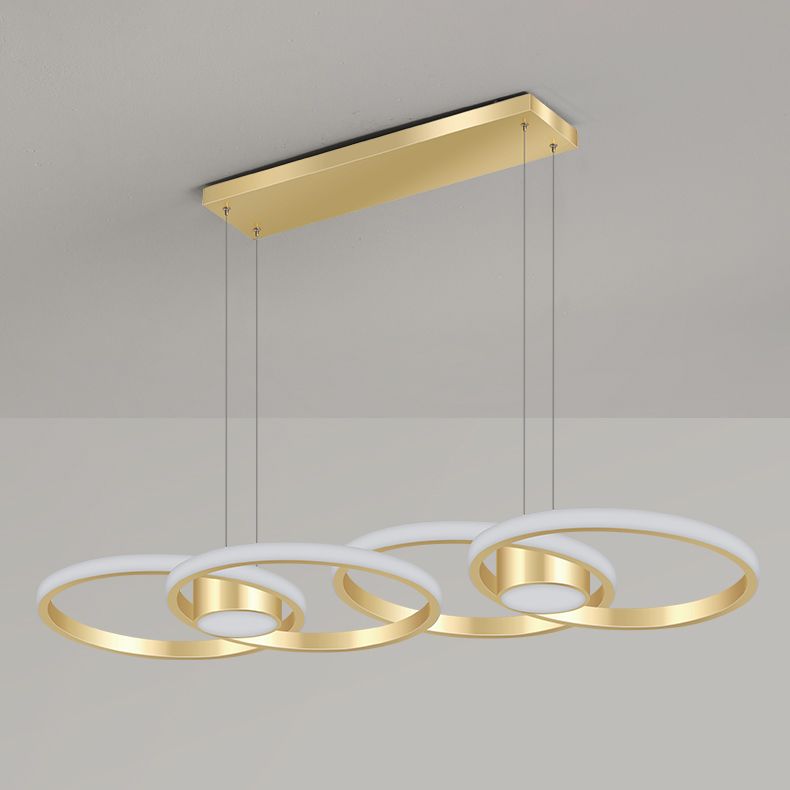 Einfachheit Ring geformtes Insel LED -LED Pendellicht für Wohnzimmer Esszimmer