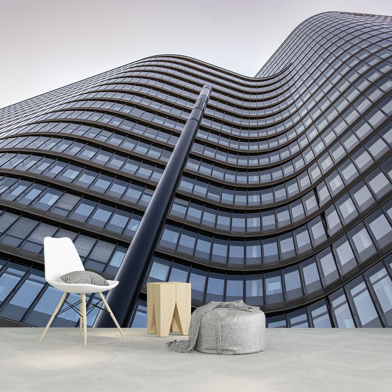 High Building Murals Stain-Resistant Contemporary Wall Decor for Office