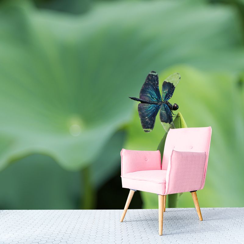 Water Plants Wall Mural for Home Decor Customized Wall Covering, Moisture Resistant