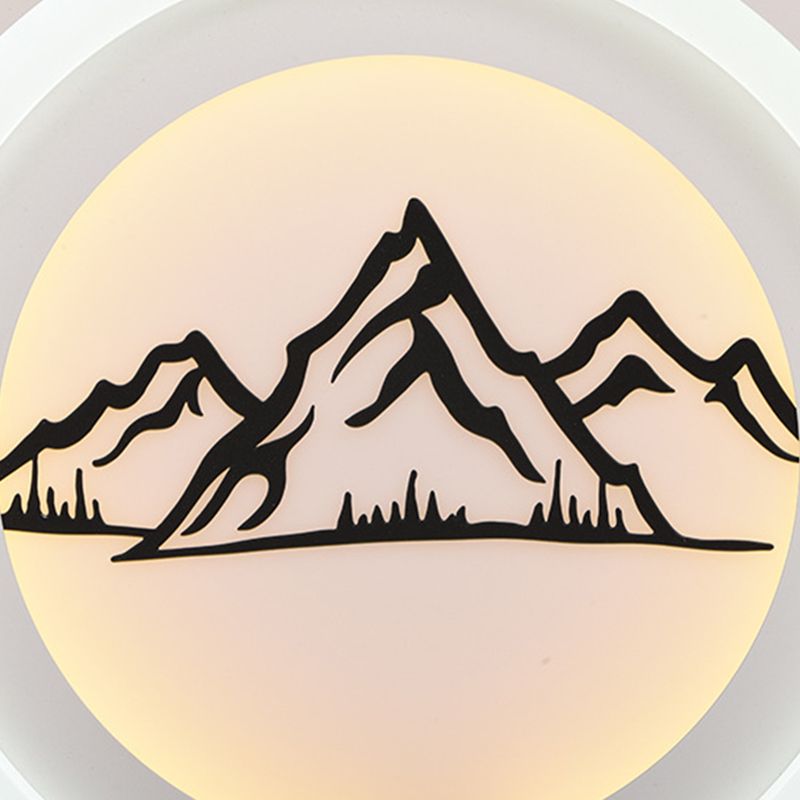 Iluminación de techo blanca LED de cristal de estilo moderno con montaje empotrado redondo/árbol para comedor