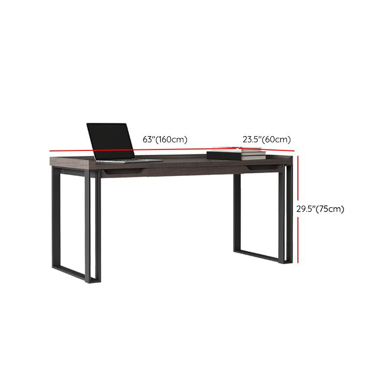 Rectangular Contemporary Writing Desk Engineered Wood Office Desk with Legs