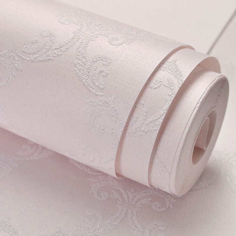 Pastel Color Lattice Wallpaper Roll Flower Antique Waterproof Wall Decor for Dining Room