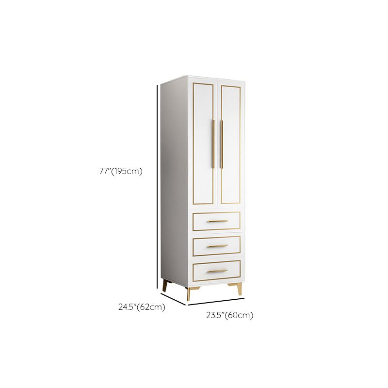 Contemporary Wardrobe Closet with Legs Wooden Wardrobe Armoire