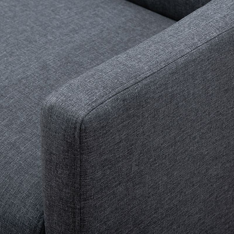 Modernistic Standard Sofa Pillows Square Arm 2 Seater Living Room Settee