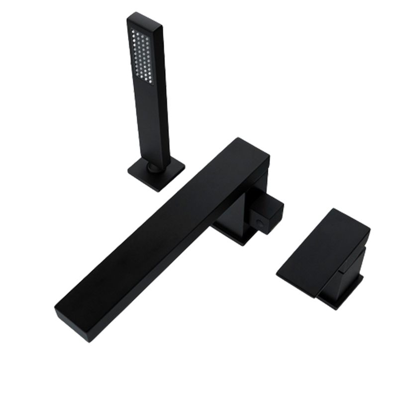 Contemporary Bath Faucet Trim Brass Low Arc Bath Faucet Trim