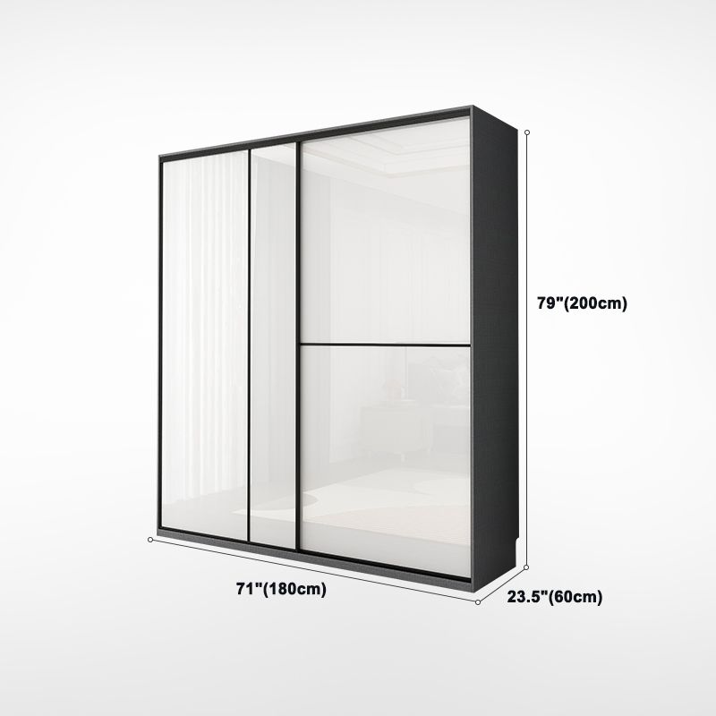 Manufactured Wood White Storage Cabinet Modern Cabinet with Drawers