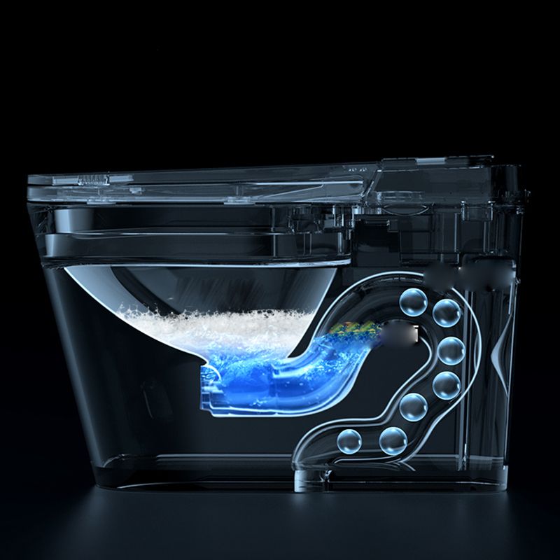 Contemporary Floor Mounted Toilet Bowl Heated Seat Included Urine Toilet for Washroom